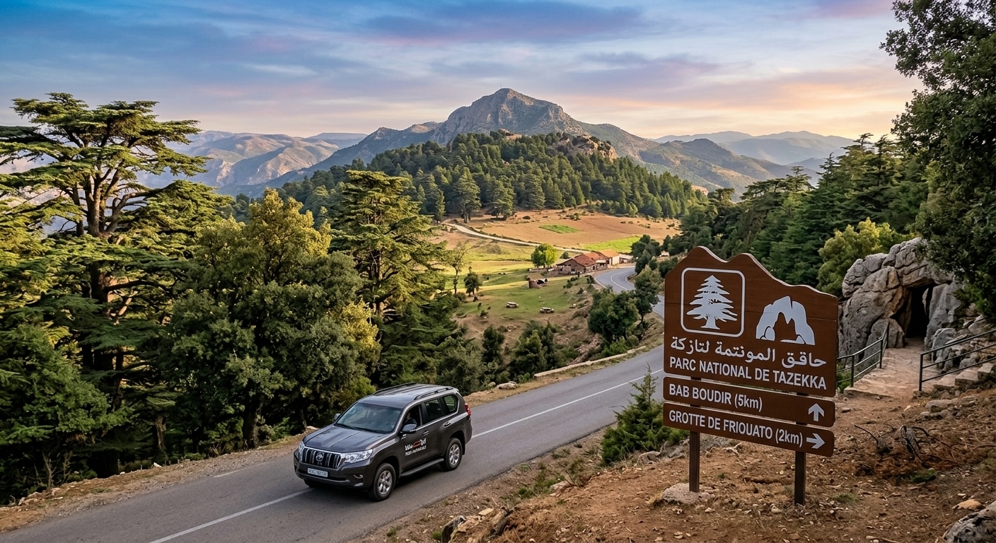 Tazekka National Park Cedar Forest and Mountain Road